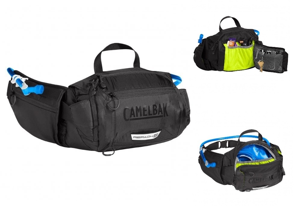 Fascia lombare CAMELBAK Repack nero da 4l, con sacca idrica da 1,5l