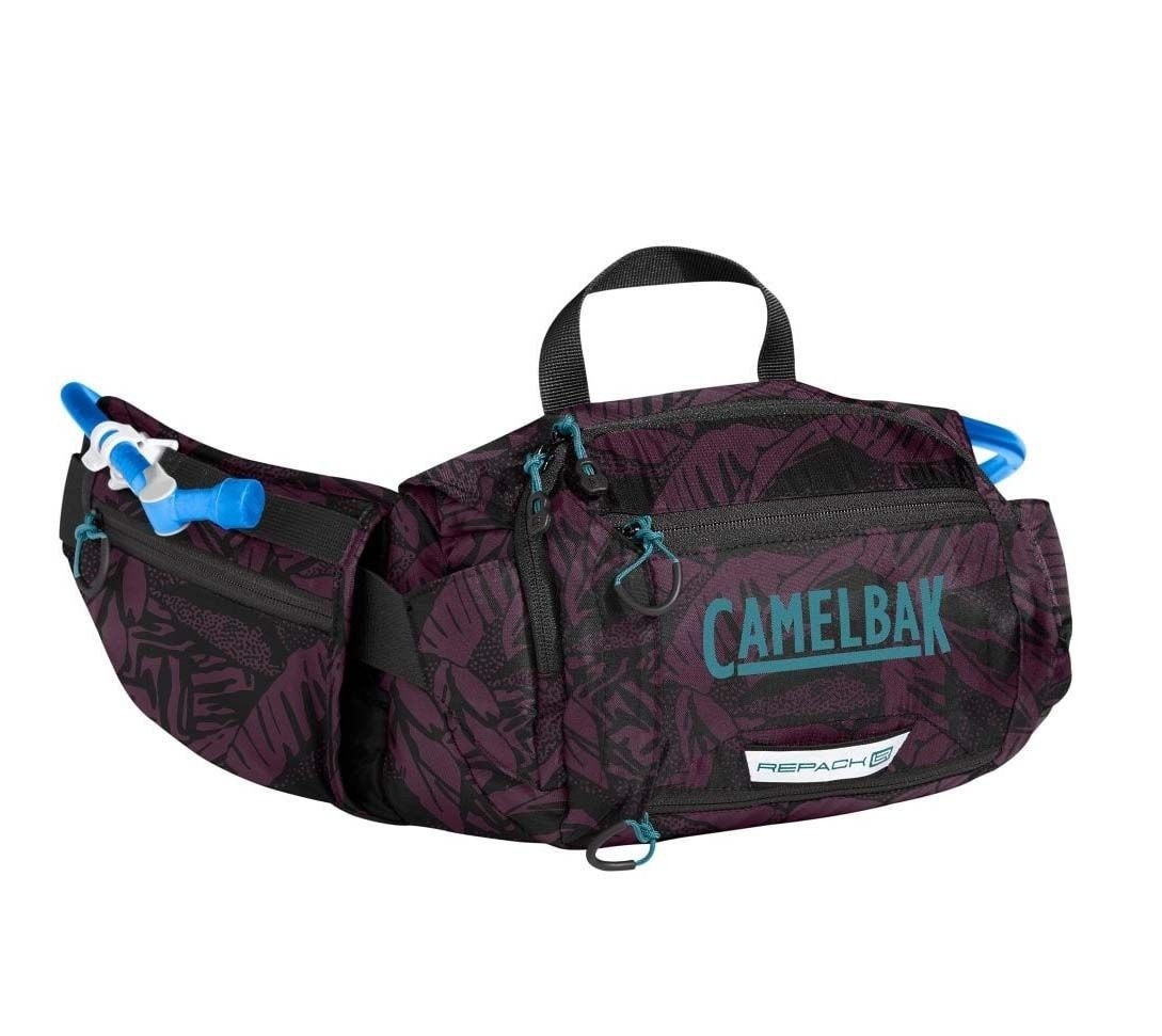Fascia lombare CAMELBAK Repack viola nero da 4l, con sacca idrica da 1,5l