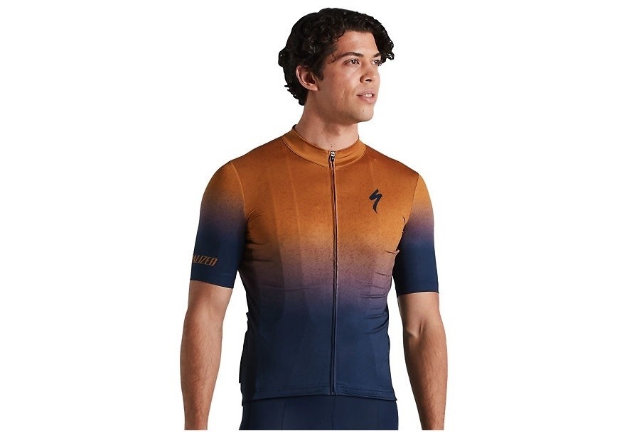 Maglia ciclismo manica corta RBX Comp blu navy tobacco