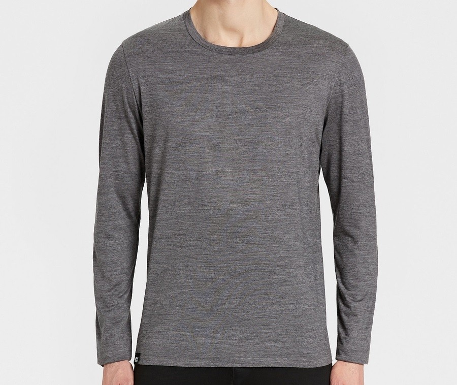 Maglia intima in lana merino manica lunga GRAB 140 GR grigo